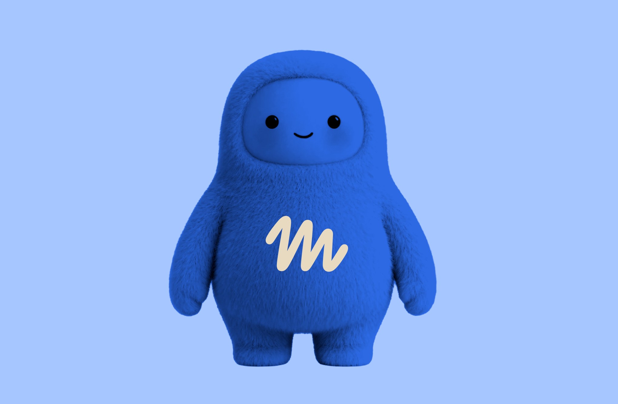Mascote azul do Muse, agente pessoal da Meta
