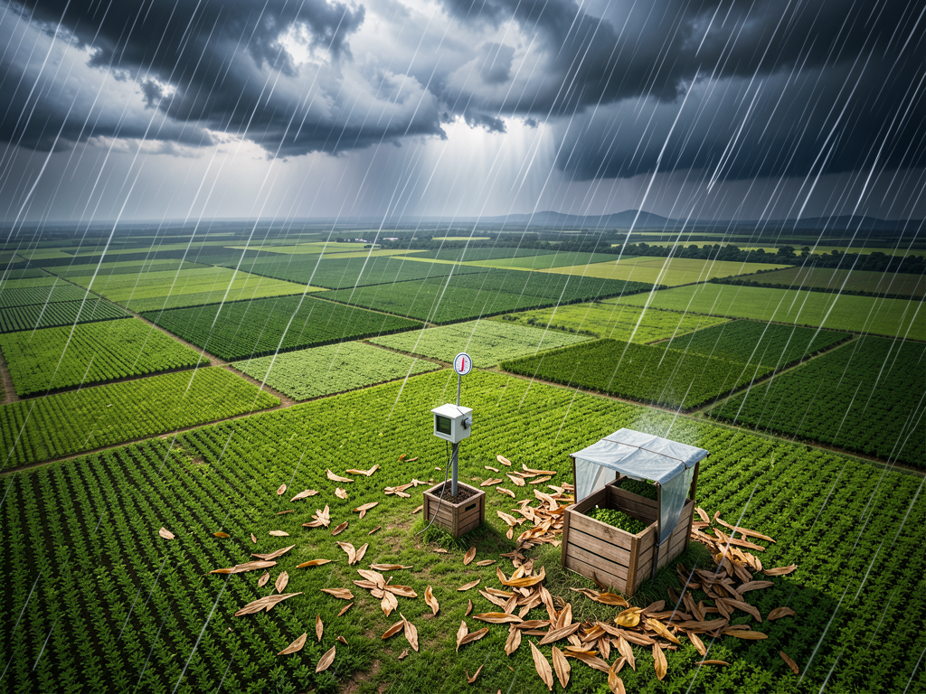 A IA que transforma previsão de clima em mapa de prejuízo agrícola