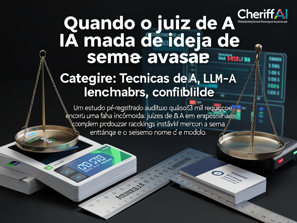Quando o juiz de IA muda de ideia sem avisar
