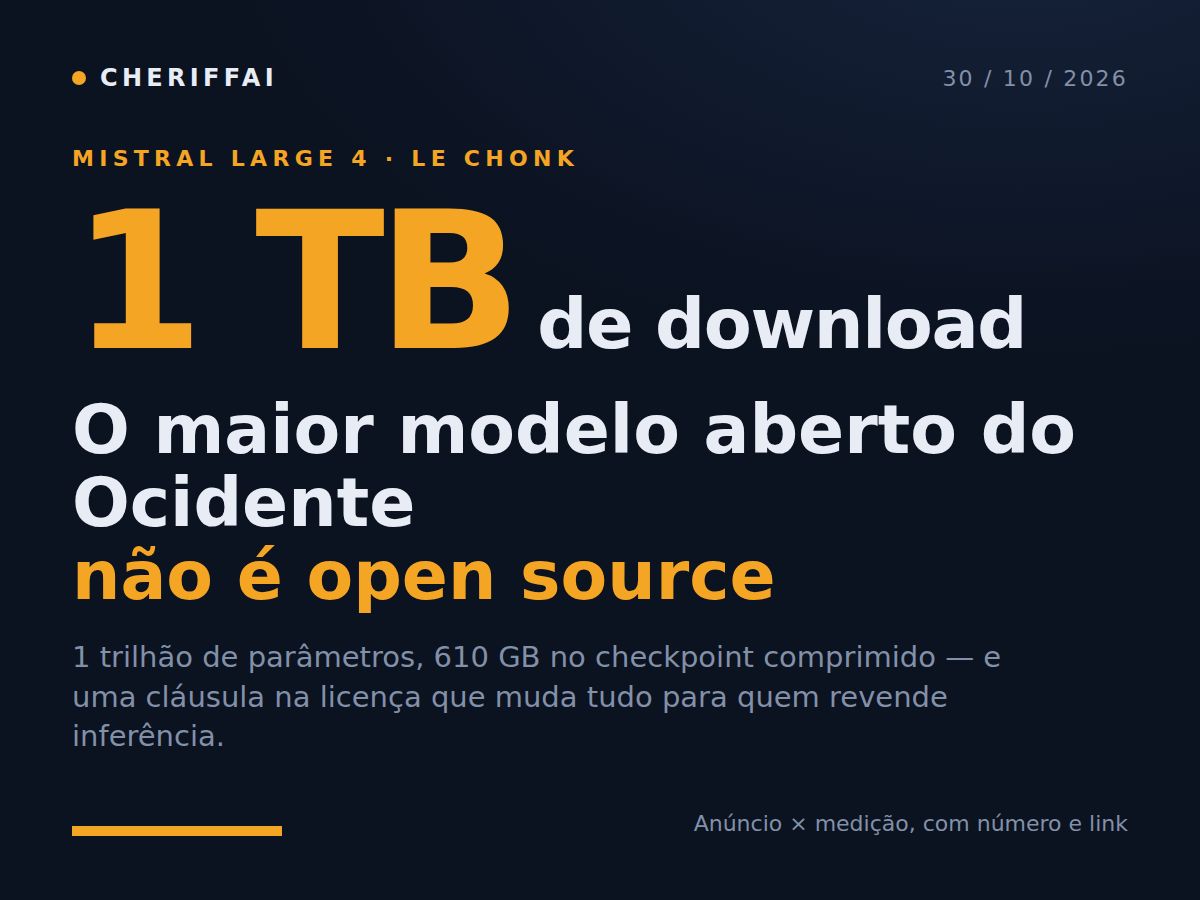 O maior modelo aberto do Ocidente não é open source