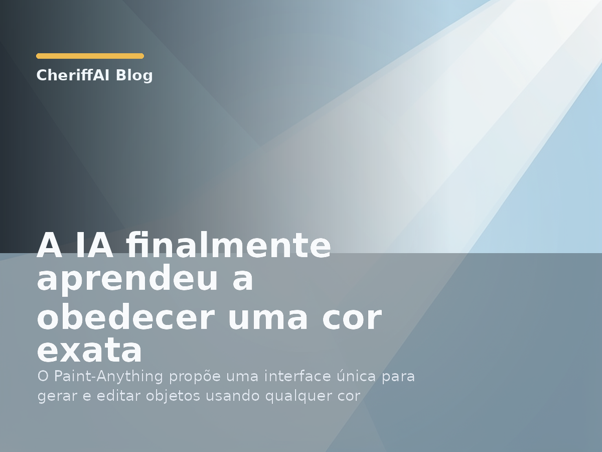 A IA finalmente aprendeu a obedecer uma cor exata
