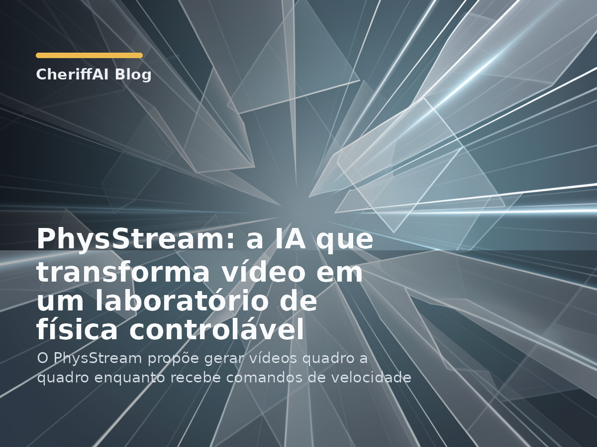 PhysStream: a IA que transforma vídeo em um laboratório de física controlável