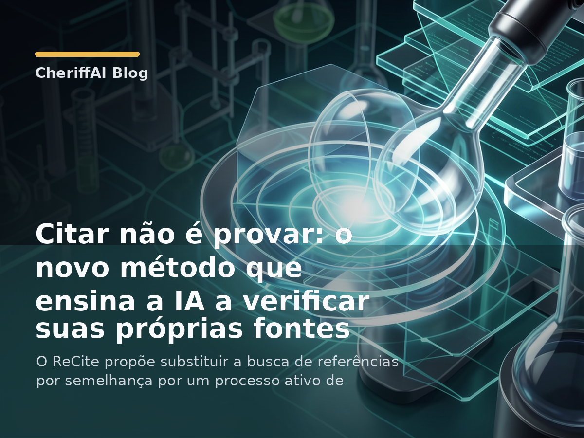 Citar não é provar: o novo método que ensina a IA a verificar suas próprias fontes