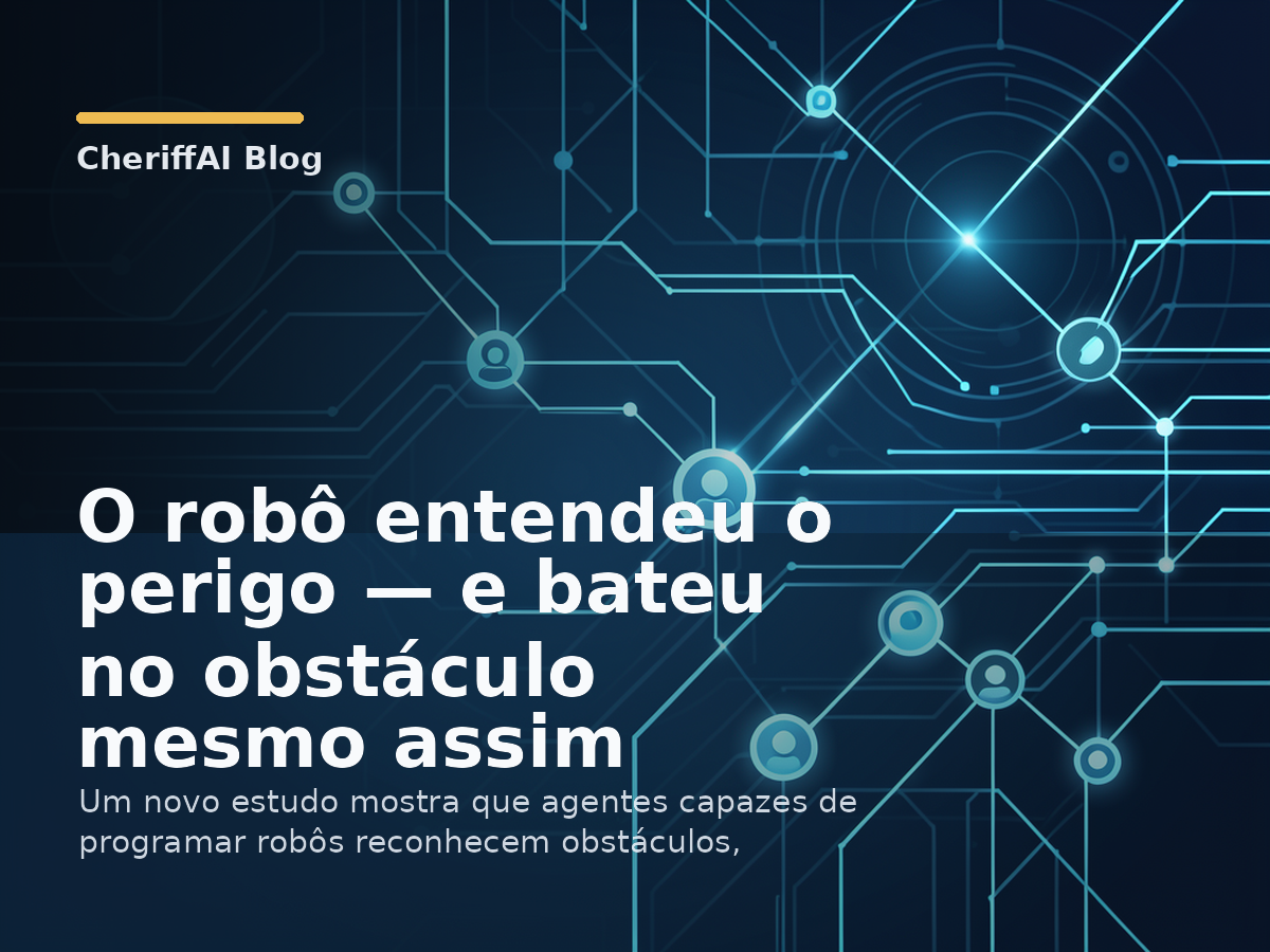 O robô entendeu o perigo — e bateu no obstáculo mesmo assim