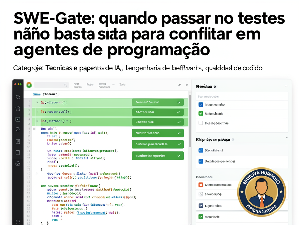 SWE-Gate: quando passar nos testes não basta para confiar em agentes de programação